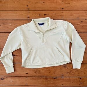 Women’s citrus Outdoor Voices quarter zip size small